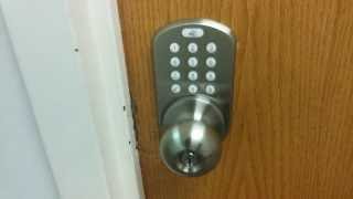 How to unlock an electronic combination lock on a door [upl. by Airamasor]