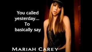 Mariah Carey  Breakdown Lyrics [upl. by Analat]