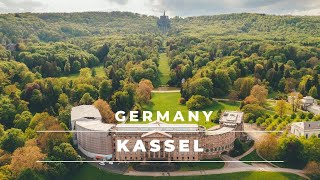 Kassel Germany from above in 4k  Aerial footage of the city of Kassel [upl. by Aciraa]