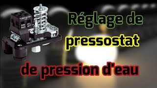 Réglage pressostat de pression deau [upl. by Carnay693]