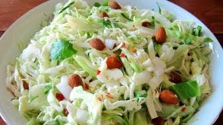 How To Make Coleslaw  Vinaigrette Coleslaw Recipe  Hilah Cooking [upl. by Nelo]