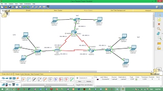 configure 3 router with 3 lan using cisco packet traccer [upl. by Westbrook371]