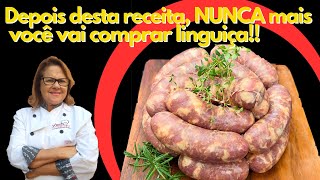 COMO FAZER LINGUIÇA DE PORCO CASEIRA DELICIOSA [upl. by Anyehs]