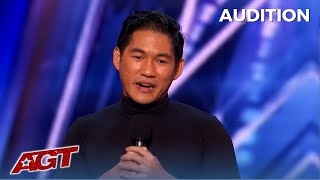 Ehrlich Filipino Performer FIGHTING To Represent His Country and Community on Americas Got Talent [upl. by Anomahs457]