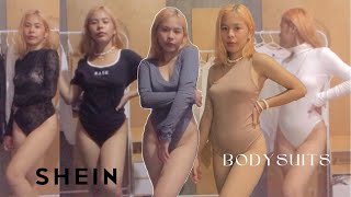 SHEIN BODYSUITS TRYON how to style [upl. by Euqirdor]