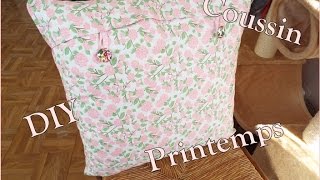 DIY  Petit coussin printemps [upl. by Shoshana]