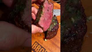 Filet Mignon with 🌿Butter 🤤💦  anyone fancy a slice⁉️😁 filet filetmignon steak shorts viral [upl. by Corbet]