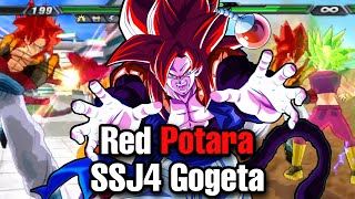 Red Potara SSJ4 Gogeta APES Out And DESTROYS My Team On NORMAL Difficulty  Budokai Tenkaichi 4 [upl. by Farrison]