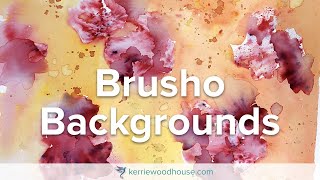 Brusho Backgrounds  Easy Techniques for Watercolour Backgrounds [upl. by Nekcerb804]