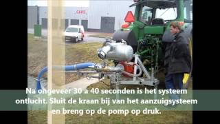 Vlaming aanzuigsysteem met Landini CMS65 pomp [upl. by Ylrebme]