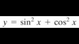 derivative Find Dxy of y  sin2x  cos2x [upl. by Stockton823]