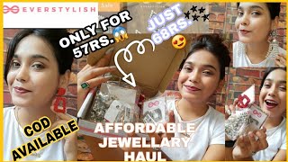 EVERSTYLISHCOM  CHEAPEST EARRINGS JUST FOR 57RS😱 JEWELLARY HAUL REVIEW  BEST amp AFFORDABLE [upl. by Aphrodite]