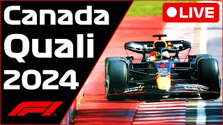 🔴F1 LIVE  Canada GP QUALI  Commentary  Live Timing [upl. by Maxia]