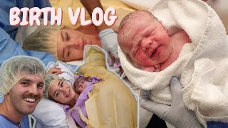 OUR BIRTH VLOG Csection with our second baby [upl. by Dnesnwot]