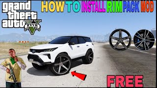 HOW TO INSTALL RIM PACK MOD IN GTA 5 IN FREE [upl. by Anifur]