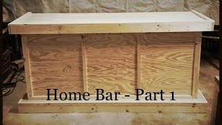 How To Make A Reclaimed Home Bar  Part 1 [upl. by Drusie217]