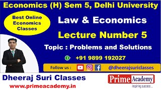 Numerical Problems Law amp Economics Lecture 5 Eco H Sem V 2024 Best Online Economics Classes [upl. by Chin]