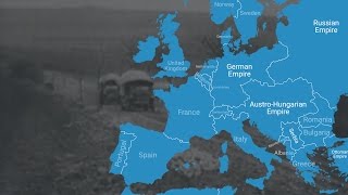 Animated Map Shows How World War I Changed Europes Borders [upl. by Aneahs]