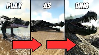 WE EVOLVE INTO THE DEINOSUCHUS  PLAY AS DINO  ARK SURVIVAL EVOLVED [upl. by Patsis544]