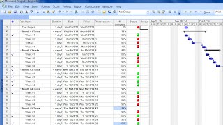 How to create Status indicators in Microsoft Project  Graphical Indicators in Gantt chart [upl. by Iain495]