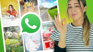 WhatsApp Status  10 Creative Ideas  Using ONLY The App [upl. by Thurmann]