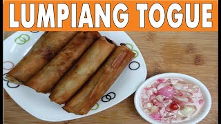 AFFORDABLE LUMPIANG TOGUE  Healthy Pure Vegetable  NO MEAT  TIPID MEAL Recipe by CookinGee [upl. by Yule]