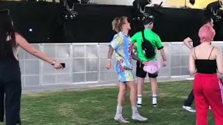 Justin Bieber  Coachella 2018  dancing with friends [upl. by Jessie]