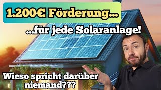 Versteckte Solarförderung 2024 über 1200€ für fast jede PVAnlage Mit diesem Steuertrick geht das [upl. by Arrahs617]