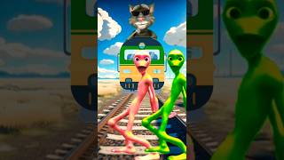 Dame tu Cosita aliem dance👽Vs train Driver Feight rema funny vfx aliendance shorts [upl. by Inglebert]