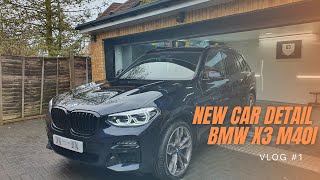 Vlog 1 New Car Detail BMW G01 X3 M40i supplied by TRL Deals [upl. by Dib]