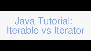 Java Iterable vs Iterator tutorial and code [upl. by Cristen]