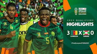 Cameroon 🆚 Burundi  Highlights  TotalEnergiesAFCONQ2023  MD6 Group C [upl. by Haimes]