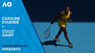 Caroline Dolehide v Coco Gauff Highlights  Australian Open 2024 Second Round [upl. by Eilyab]