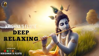 Krishna Flute  Deep Relaxing Music  Sleep Music  Meditation Music Study Calming Music [upl. by Gamali328]