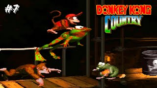 Donkey Kong Country SNES Gameplay ep7 ㅡ Winkys Walkway Monkey Mines [upl. by Phylys803]