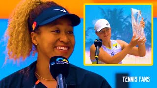 Naomi Osaka to Iga Swiatek quotYou are really Incrediblequot  2022 HD [upl. by Leyes368]