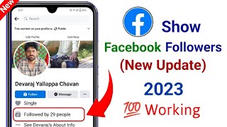 How to show followers on facebook 2023  facebook follower option  facebook followers settings [upl. by Lianna]