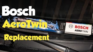 How to change Bosch aero twin wiper blades wipers bosch replacement [upl. by Ransom]