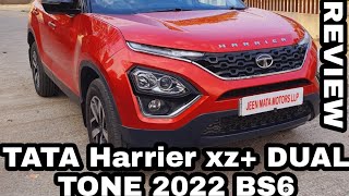 Tata Harrier xz plus Dual TONE 2022 24 LAKH LIFE review [upl. by Inaja]