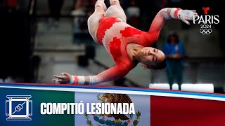 Gimnasta mexicana se rompe el ligamento y así compitió en París 2024  Juegos Olímpicos París 2024 [upl. by Chavez329]