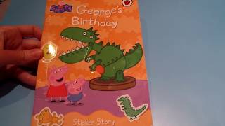 Peppa Pig Story Book  Georges Birthday  read aloud [upl. by Reivaxe]