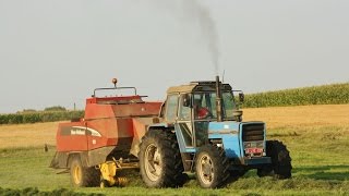 Loonw Verdonck uit Watou  gras persen  Landini 14500 met New Holland BB 940 A [upl. by Ennairod827]