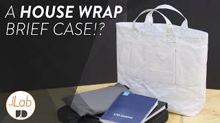 TYVEK Office Tote Bag  Using home wrap in a different way  EDC Projects  039 [upl. by Neysa]