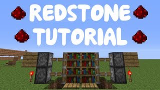 Minecraft 112 Redstone Tutorial  EXTREMELY COMPACT 2x2 Piston Door [upl. by Denny]