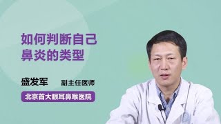 如何判断自己鼻炎的类型 盛发军 北京首大眼耳鼻喉医院 [upl. by Worth]