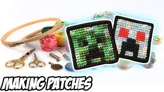 Cross Stitch 101 HandMade Patches  Embroidery Tutorial [upl. by Kaete558]