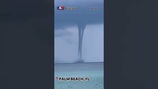 Waterspouts caught dancing around each other off Floridas Atlantic Coast [upl. by Whyte131]