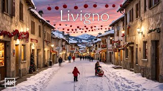 LIVIGNO 🇮🇹🎄Heavenly Snowy Day Walk In The Best Christmas village in Italy 4K🎄 [upl. by Blackburn5]