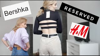 MIERZYMY  DUŻO UBRAŃ RESERVED BERSHKA HampM STRADIVARIUS [upl. by Anaerb872]