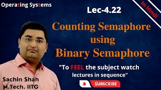 L422 Counting semaphore using binary semaphore [upl. by Hgielsa]